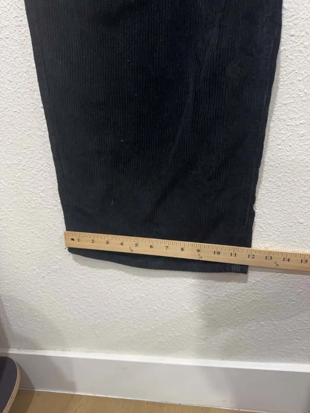 Empyre Loose Fit Men's Black Corduroy Pants Size 34